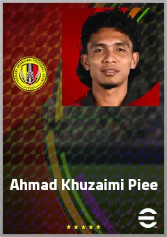 Ahmad Khuzaimi Piee eFootball 2026 player card, 65 OVR CB