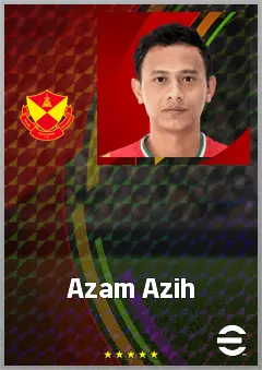 Azam Azih eFootball 2026 player card, 66 OVR CMF