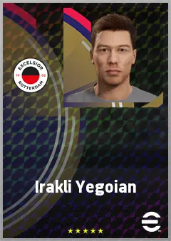 Irakli Yegoian eFootball 2026 player card, 66 OVR AMF