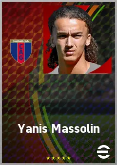 Yanis Massolin eFootball 2026 player card, 67 OVR AMF
