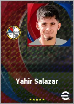 Yahir Salazar eFootball 2026 player card, 65 OVR LB
