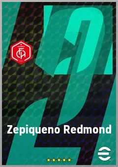 Zepiqueno Redmond eFootball 2026 player card, 65 OVR CF