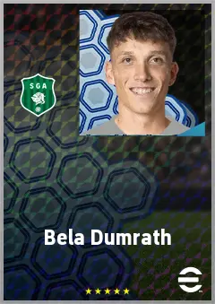 Bela Dumrath eFootball 2026 player card, 63 OVR GK