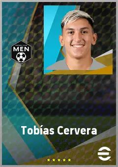 Tobías Cervera eFootball 2026 player card, 70 OVR CF