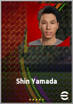 Yamada Shin eFootball 2026 player card, 70 OVR CF