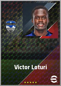 Victor Loturi eFootball 2026 player card, 72 OVR DMF