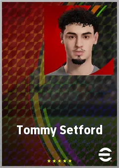 Tommy Setford eFootball 2026 player card, 68 OVR GK