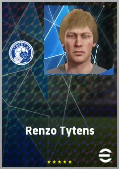 Renzo Tytens eFootball 2026 player card, 66 OVR LB
