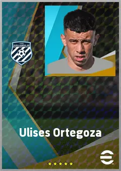 Ulises Ortegoza eFootball 2026 player card, 73 OVR DMF