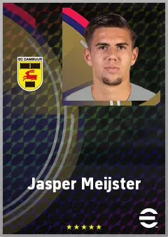 Jasper Meijster eFootball 2026 player card, 63 OVR GK
