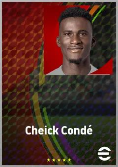 Cheick Condé eFootball 2026 player card, 71 OVR CMF