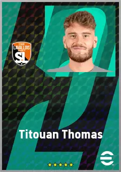 Titouan Thomas eFootball 2026 player card, 67 OVR CMF