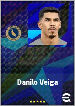 Danilo Veiga eFootball 2026 player card, 70 OVR RB
