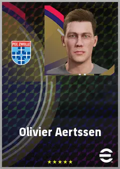 Olivier Aertssen eFootball 2026 player card, 69 OVR CB
