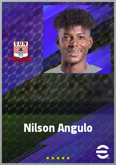 Nilson Angulo eFootball 2026 player card, 70 OVR LMF