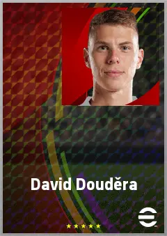 David Douděra eFootball 2026 player card, 72 OVR RMF