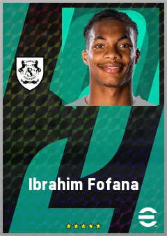 Ibrahim Fofana eFootball 2026 player card, 66 OVR DMF