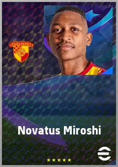 Novatus Miroshi eFootball 2026 player card, 69 OVR DMF