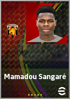Mamadou Sangaré eFootball 2026 player card, 76 OVR CMF
