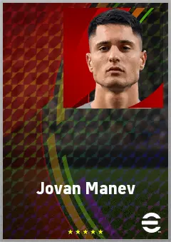 Jovan Manev eFootball 2026 player card, 69 OVR CB