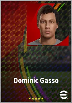 Dominic Gasso eFootball 2026 player card, 65 OVR DMF