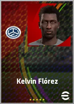Kelvin Flórez eFootball 2026 player card, 69 OVR LWF