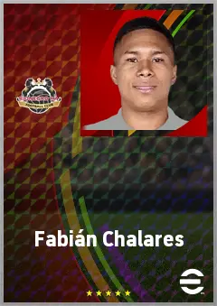 Fabián Chalares eFootball 2026 player card, 67 OVR RWF