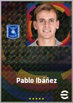 Pablo Ibáñez eFootball 2026 player card, 71 OVR CMF