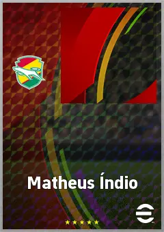 Matheus Índio eFootball 2026 player card, 70 OVR DMF