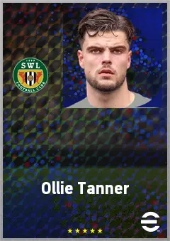 Ollie Tanner eFootball 2026 player card, 69 OVR RWF