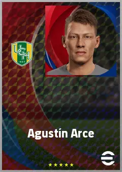 Agustín Arce eFootball 2026 player card, 68 OVR AMF