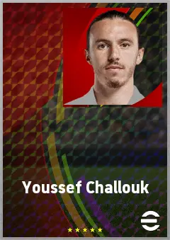 Youssef Challouk eFootball 2026 player card, 66 OVR AMF