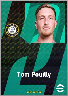 Tom Pouilly eFootball 2026 player card, 67 OVR RB