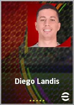 Diego Landis eFootball 2026 player card, 66 OVR CB