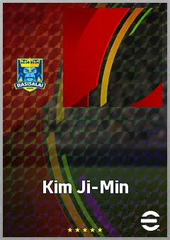 Kim Ji-Min eFootball 2026 player card, 64 OVR LWF