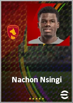 Nachon Nsingi eFootball 2026 player card, 67 OVR CF