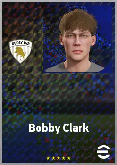 Bobby Clark eFootball 2026 player card, 69 OVR CMF