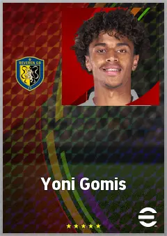 Yoni Gomis eFootball 2026 player card, 64 OVR CB