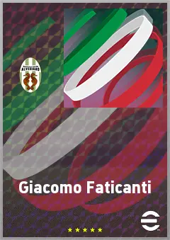 Giacomo Faticanti eFootball 2026 player card, 67 OVR DMF