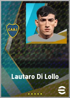 Lautaro Di Lollo eFootball 2026 player card, 76 OVR CB