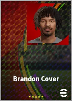 Brandon Cover eFootball 2026 player card, 63 OVR RB