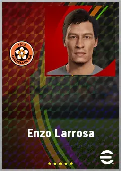Enzo Larrosa eFootball 2026 player card, 69 OVR CF