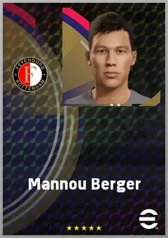 Mannou Berger eFootball 2026 player card, 63 OVR GK