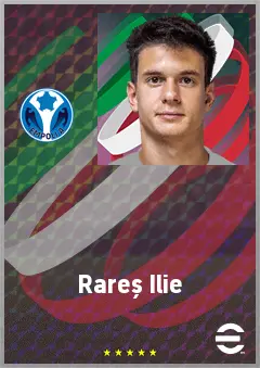 Rareș Ilie eFootball 2026 player card, 70 OVR AMF