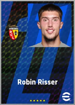 Robin Risser eFootball 2026 player card, 76 OVR GK