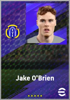 Jake O'Brien eFootball 2026 player card, 73 OVR CB