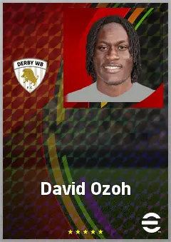 David Ozoh eFootball 2026 player card, 69 OVR DMF