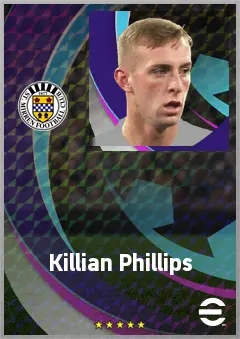 Killian Phillips eFootball 2026 player card, 69 OVR CMF