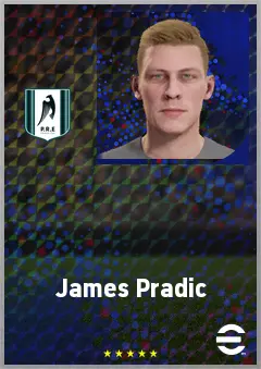 James Pradic eFootball 2026 player card, 65 OVR GK