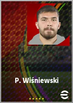 P. Wiśniewski eFootball 2026 player card, 72 OVR CB